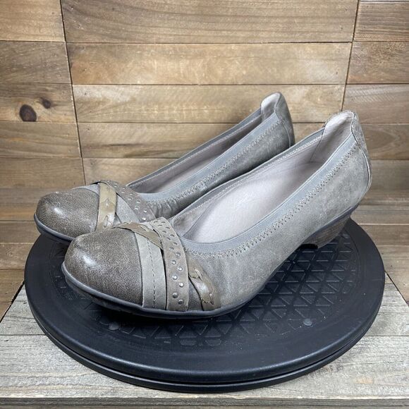 Abeo Nellie BIO System Brown Slip On Pumps Comfort Shoes Women's Size 9 N - Picture 2 of 10